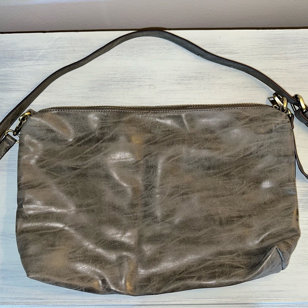 Joy Susan Gray VEGAN Leather Shoulder Bag